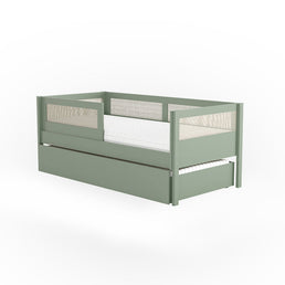 Combo Cama Sofá Haus Nature Com Palha 2 em 1 Com Auxiliar - Verde Jardim