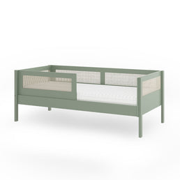 Combo Cama Sofá Haus Nature Com Palha 2 em 1 Com Auxiliar - Verde Jardim