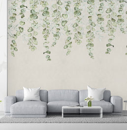 Papel de Parede Adesivo Infantil Jardim Suspenso Tropical - Mural 3,50m x 3,0m  - Bota Fora