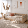 Cama Sofá Haus Nature Com Palha 2 em 1 Montessoriana - Carvalho