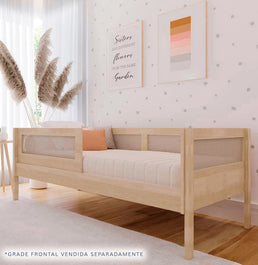 Cama Sofá Haus Nature Com Palha 2 em 1 Montessoriana - Carvalho