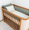 Kit Berço 5 Peças Dalia/Infinity e Xadrez - Verde Malva