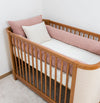 Kit Berço 5 Peças Colméia Quadradinho e Xadrez - Rosa