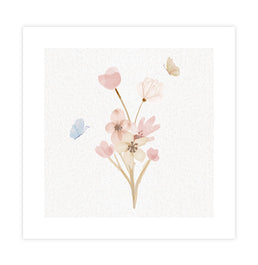 Quadro Infantil Flores Candy - Quadrado