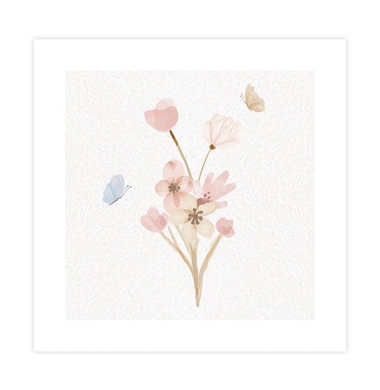 Quadro Infantil Flores Candy - Quadrado