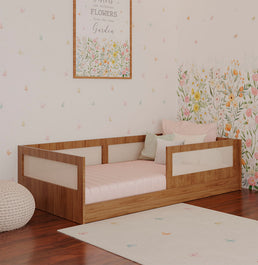 Cama Sofá Haus Nature Com Palha 2 em 1 Montessoriana - Freijó