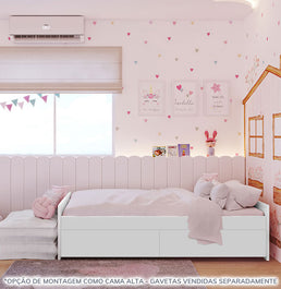 Cama Up 2 em 1 Montessoriana - Branco