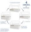 Cama Sofá Haus Nature Casinha com Palha 2 em 1 Montessoriana - Branco