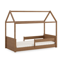 Cama Up 2 em 1 Com Casinha Montessoriana - Freijó