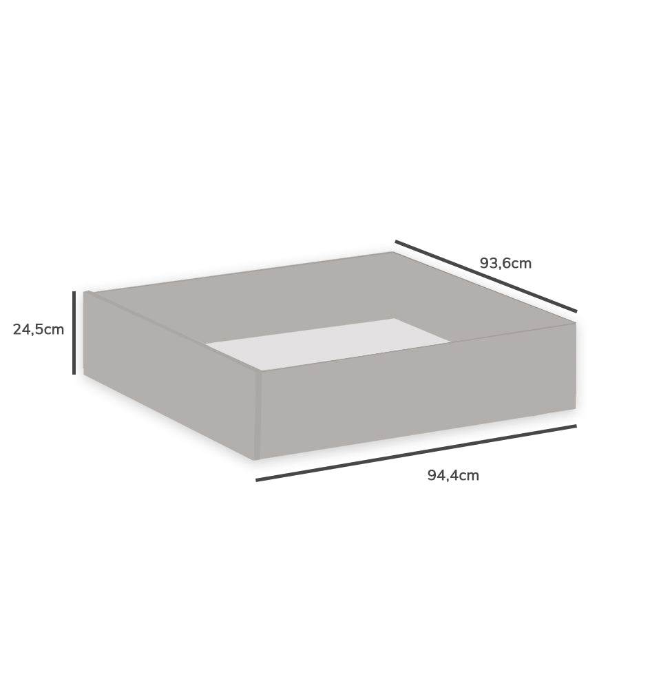 Conjunto 2 Gavetas Slim - Greige