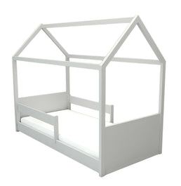 Cama Up 2 em 1 Com Casinha Montessoriana - Cinza Harbor