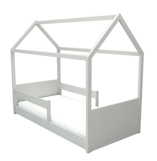 Cama Up 2 em 1 Com Casinha Montessoriana - Cinza Harbor
