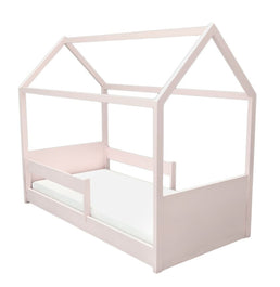 Cama Up 2 em 1 Com Casinha Montessoriana - Rosa Claro
