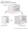 Berço Monet 3 em 1 - Branco
