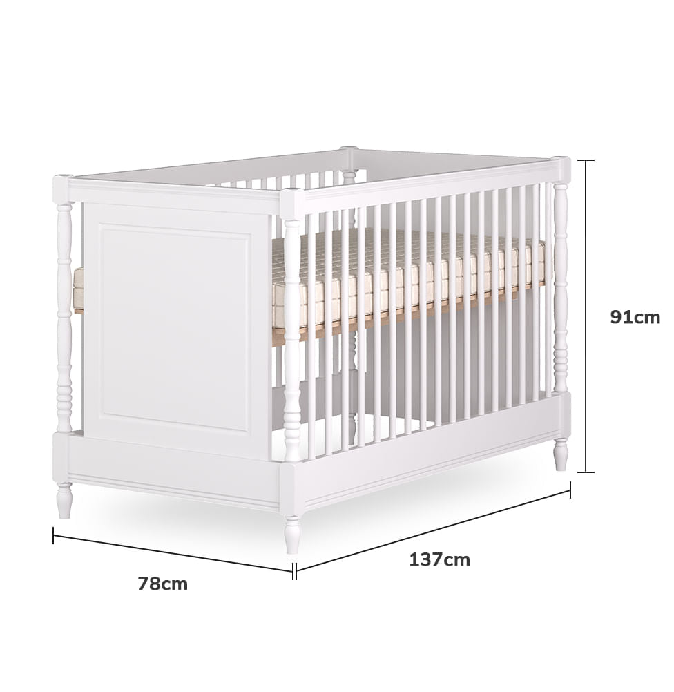 Berço Monet 3 em 1 - Branco