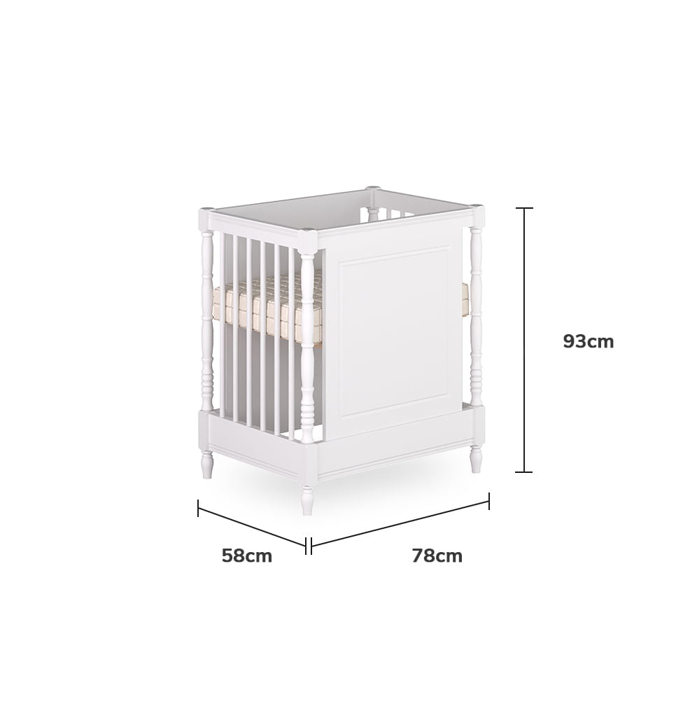Berço Monet 3 em 1 - Branco