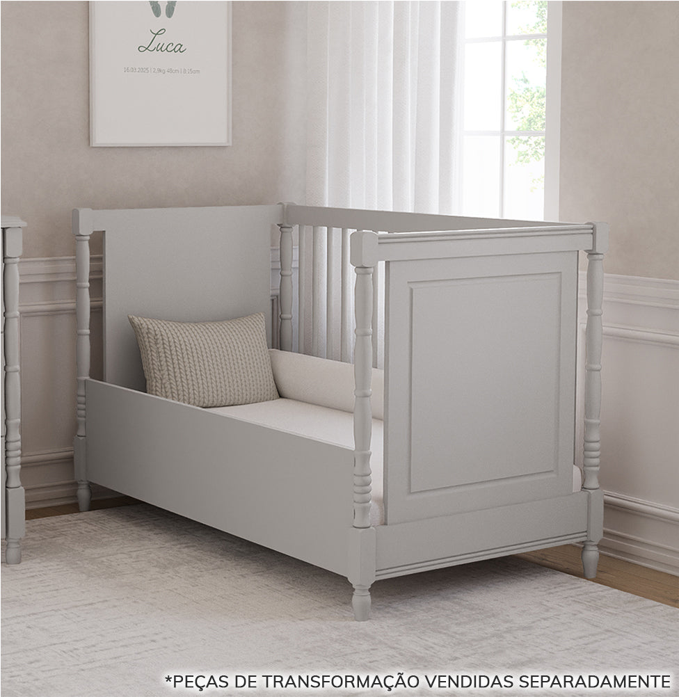 Berço Monet 3 em 1 - Greige