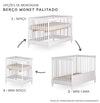 Berço Monet 3 em 1 Palitado - Branco