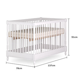 Berço Monet 3 em 1 Palitado - Branco