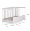 Berço Monet 3 em 1 Palitado - Branco