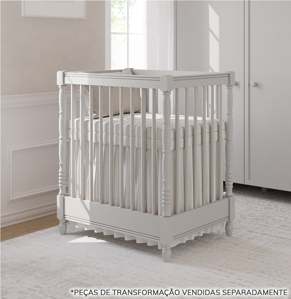 Berço Monet 3 em 1 Palitado - Greige