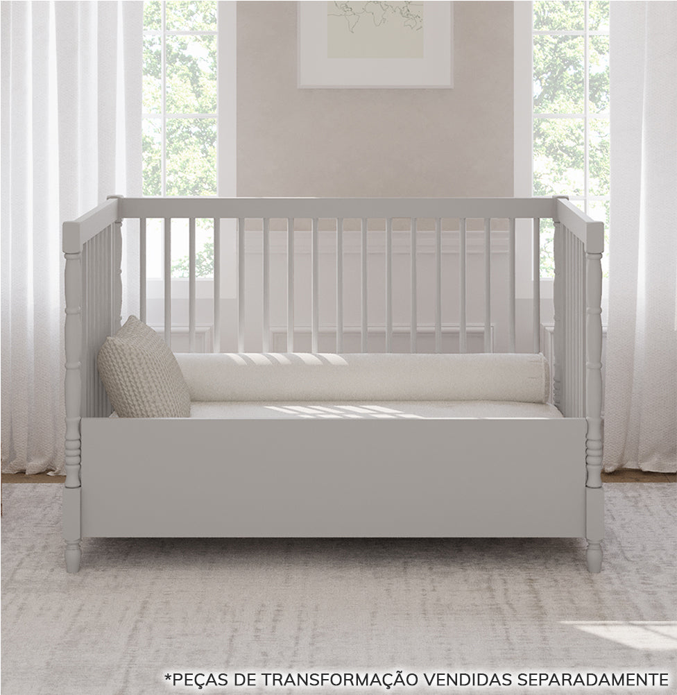 Berço Monet 3 em 1 Palitado - Greige