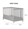 Berço Monet 3 em 1 Palitado - Greige
