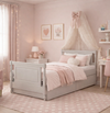 Cama Solteiro Monet - Greige