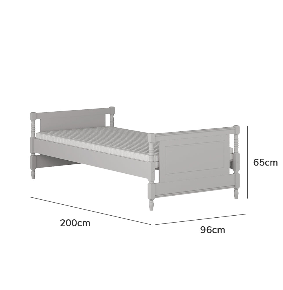 Cama Solteiro Monet - Greige