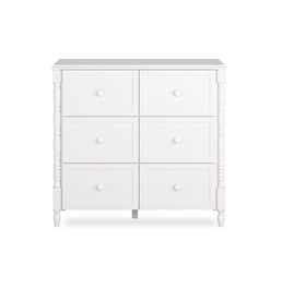 Cômoda de Bebê Monet 6 Gavetas 100cm - Branco