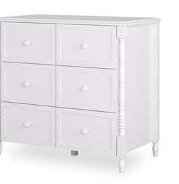 Cômoda de Bebê Monet 6 Gavetas 100cm - Branco