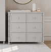 Cômoda de Bebê Monet 6 Gavetas 100cm - Greige