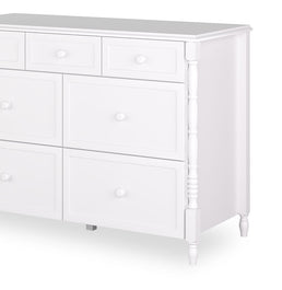 Cômoda de Bebê Monet 7 Gavetas 130cm - Branco