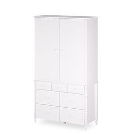 Cômoda de Bebê Monet 7 Gavetas 130cm - Branco