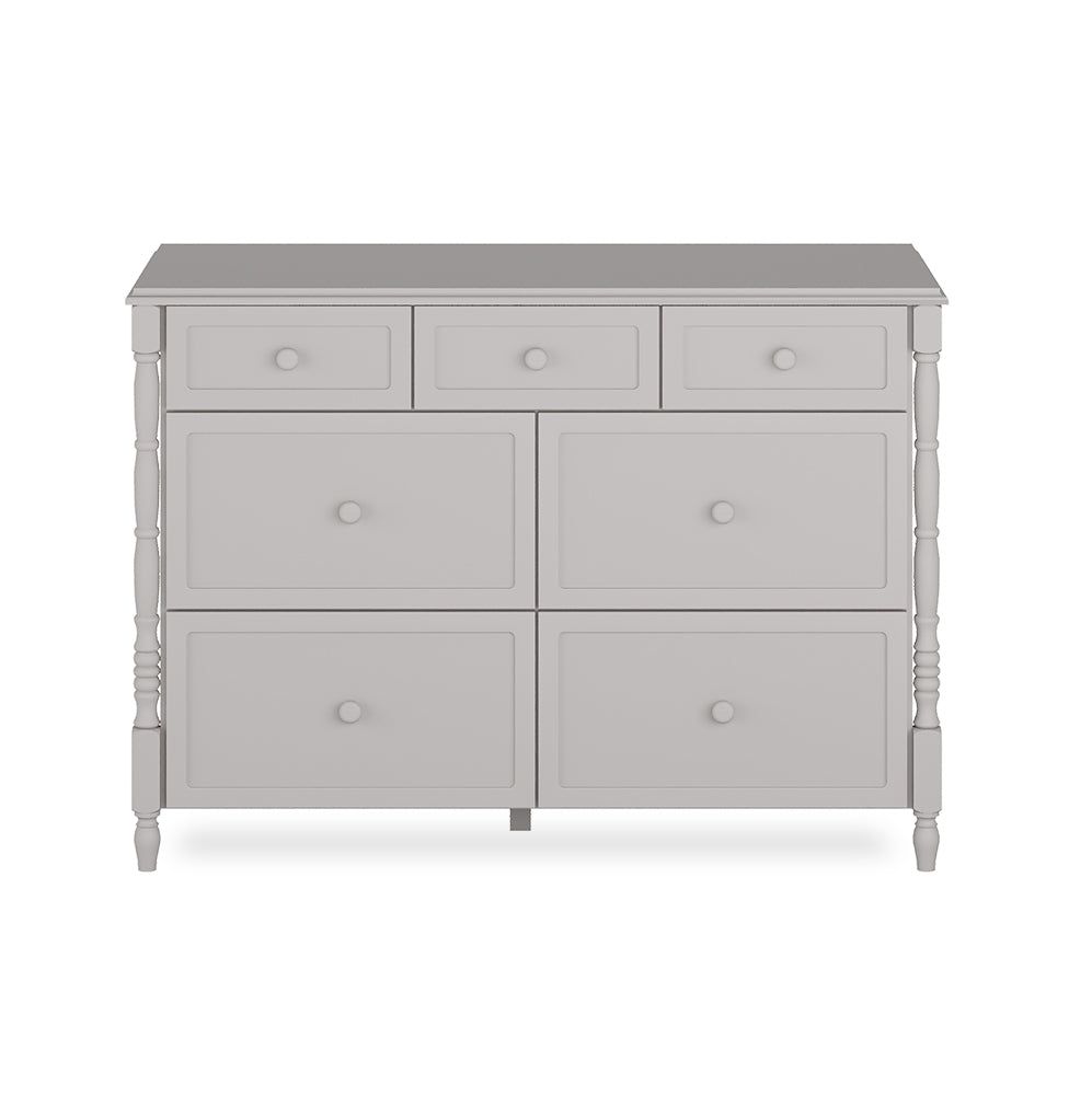 Cômoda de Bebê Monet 7 Gavetas 130cm - Greige