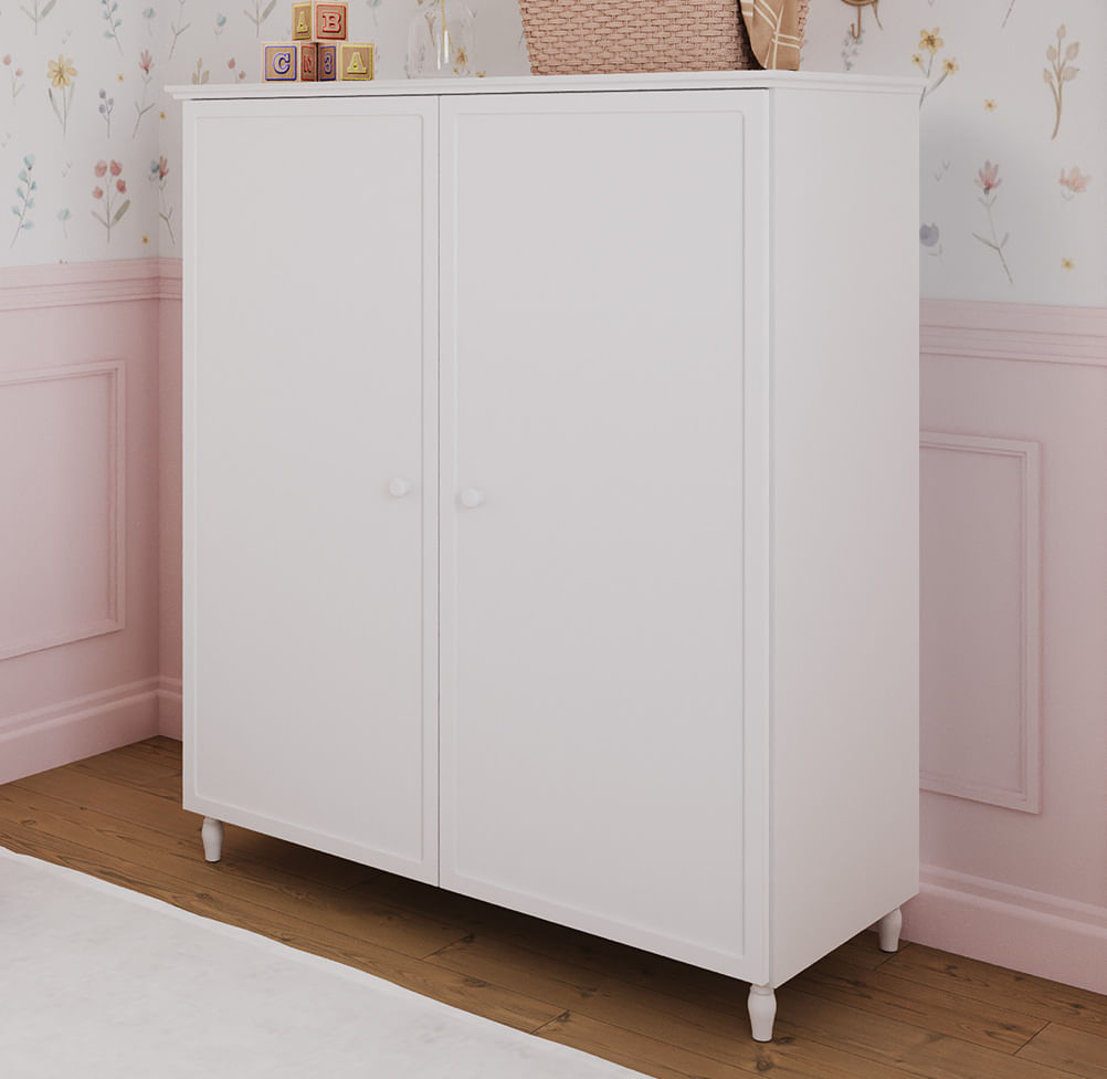Roupeiro Monet 2 Portas - Branco