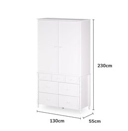 Guarda Roupa 2 em 1 Monet - Branco