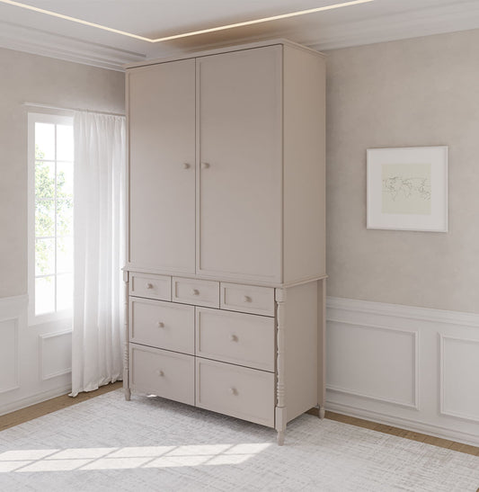 Guarda Roupa 2 em 1 Monet - Greige