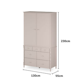Guarda Roupa 2 em 1 Monet - Greige