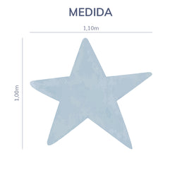 Tapete Infantil Playmat Estrela - Azul