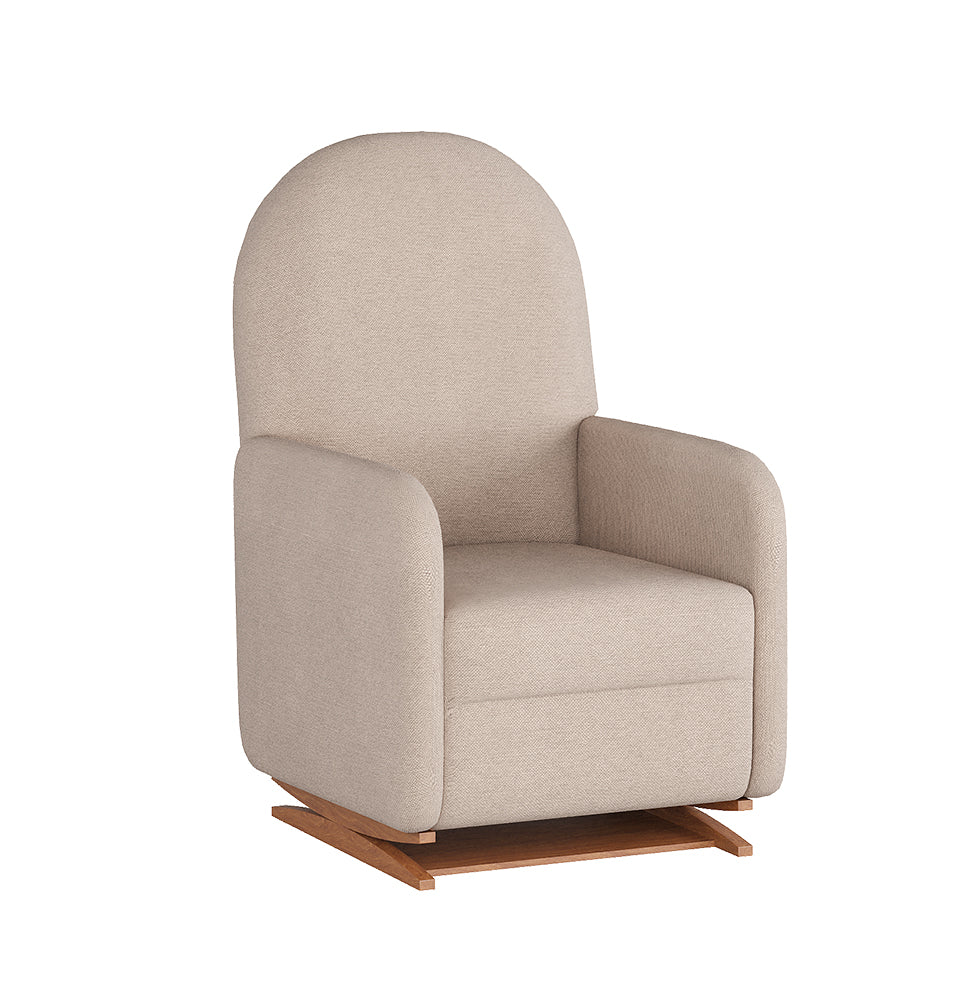 Poltrona de Amamentação Duna com Puff - Linho Bege