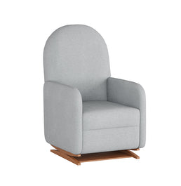 Poltrona de Amamentação Duna com Puff - Linho Cinza