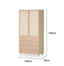 Guarda Roupa 2 em 1 Haus Nature - Carvalho