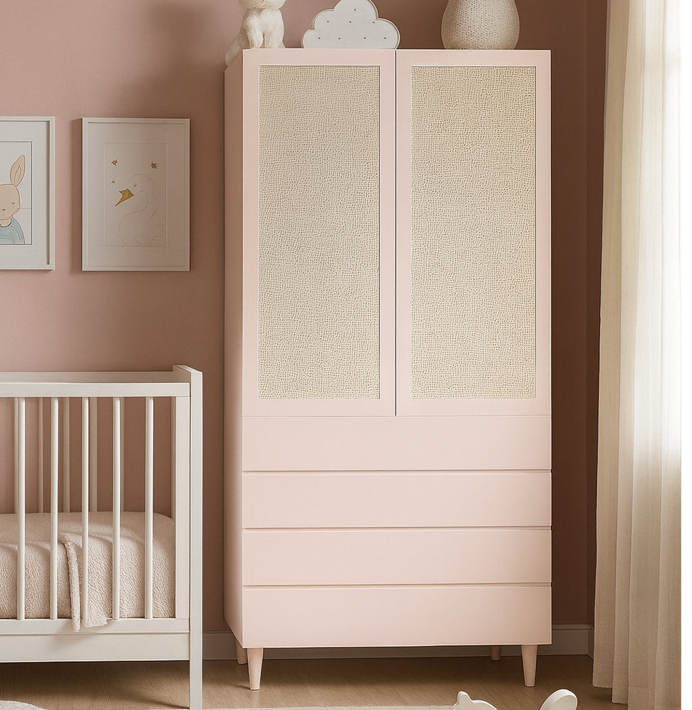 Guarda Roupa 2 em 1 Haus Nature - Rosa – Lilibee