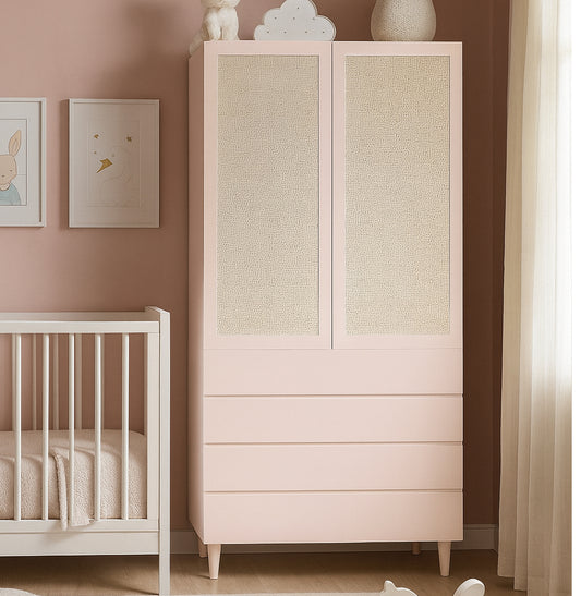 Guarda Roupa 2 em 1 Haus Nature - Rosa