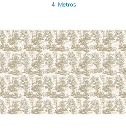 Papel de Parede Bosque Aquarela Bege - Mural