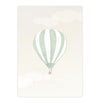 Quadro Infantil Balão no Céu Verde - Vertical