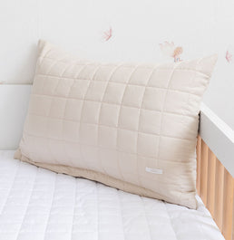 Capa de Almofada Quadradinho Bege 60x40