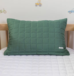 Capa de Almofada Quadradinho Verde Seco 60x40