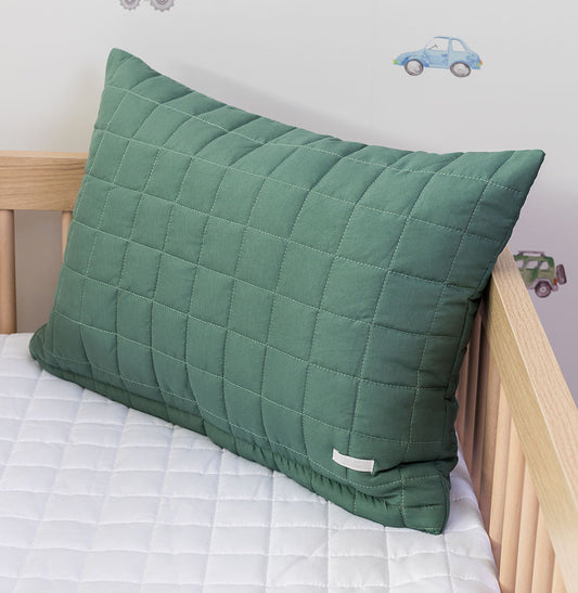 Capa de Almofada Quadradinho Verde Seco 60x40